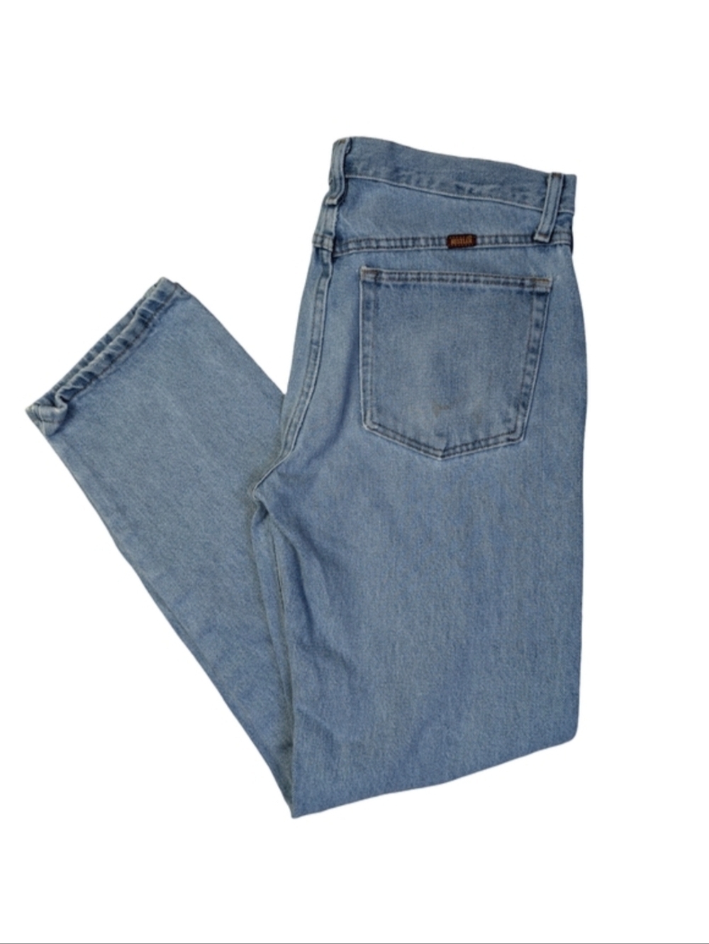 Vintage Rustler Light Wash Jeans | High Rise Straight Leg Western | 32" x 32"